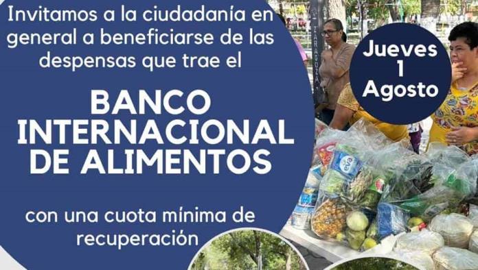 Banco de Alimentos  Apoyará a Familias con Despensas a Bajo Costo 