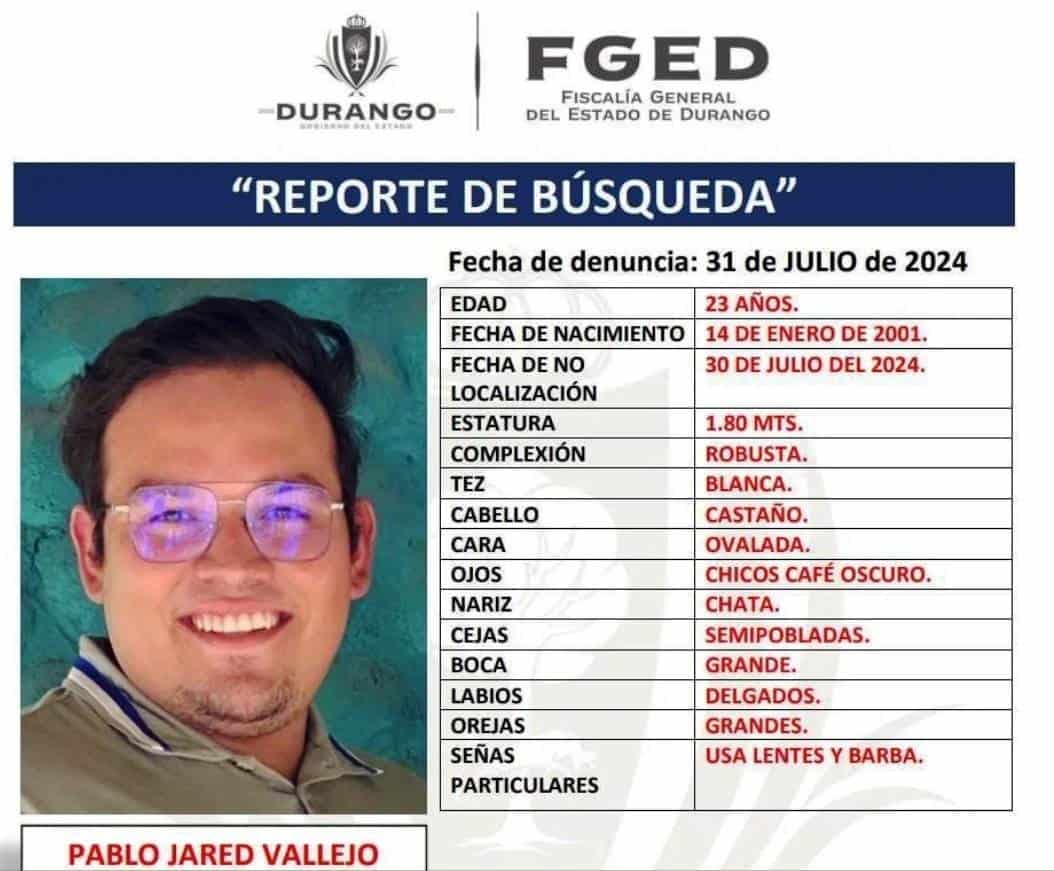 La fiscalía de desaparecidos busca a Pablo en los alrededores de Químicas del Rey con uso de helicópteros, porque encontraron la camioneta en la que viajaba, pero no a él.