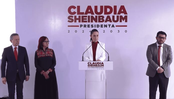 Sheinbaum presenta a Arturo Zaldívar y Leticia Ramírez para su presidencia