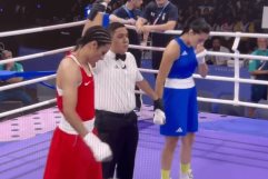 Boxeadora abandona la pelea con mujer que fallo pruebas de genero