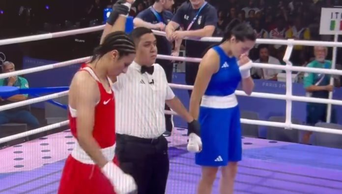 Boxeadora abandona la pelea con mujer que fallo pruebas de genero