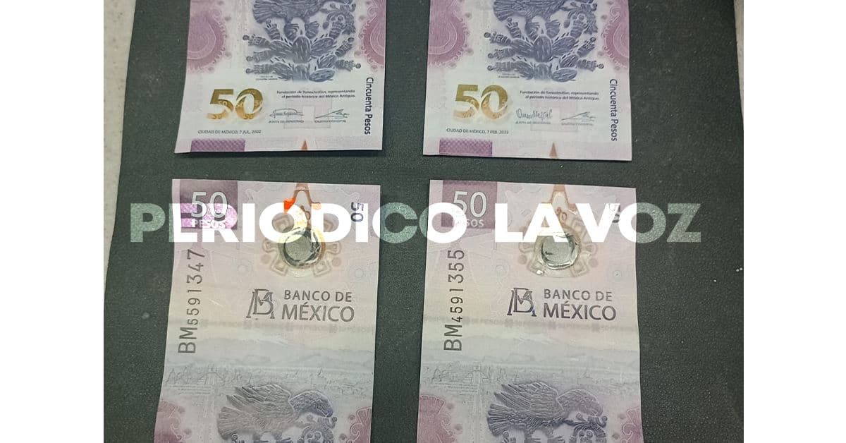 Hace depósito con billetes falsos