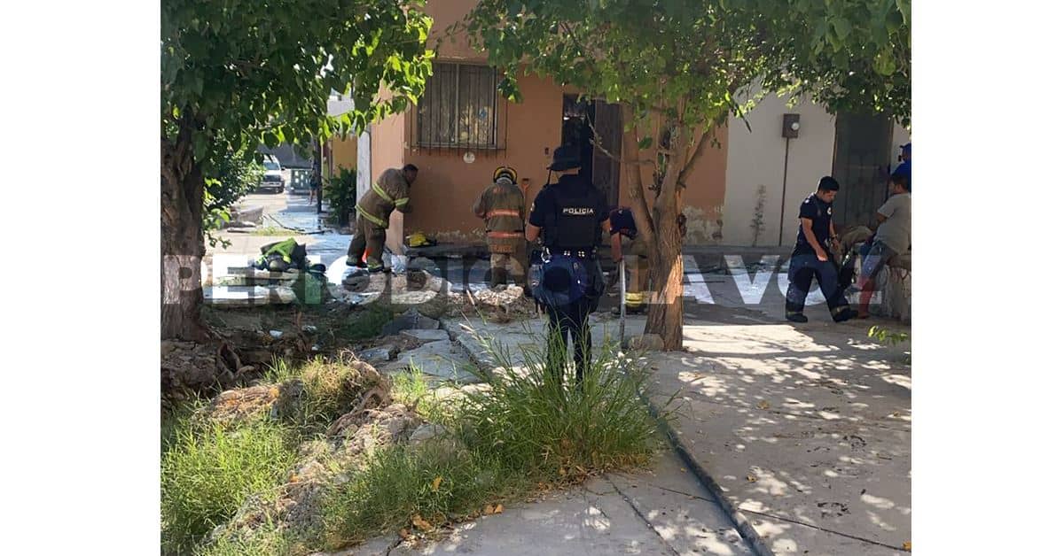 Se quema vivienda por corto en aparato de aire