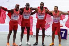 Canadá gana el oro en relevos 4x100m; EU sin Lyles descalificados