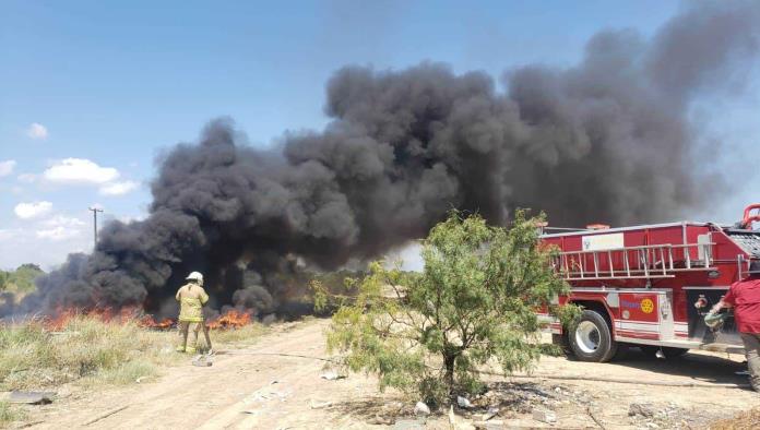 Tercera Ocasión Quema de Llantas en la Retama