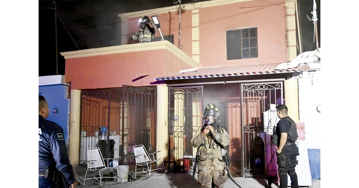 Se intoxica familia por incendio en la Bellavista