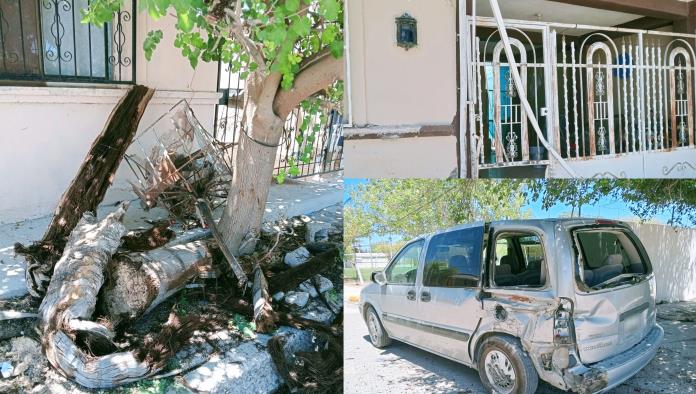 Colisión entre vehículos en la colonia Valle Verde causa daños a propiedad y vehículos