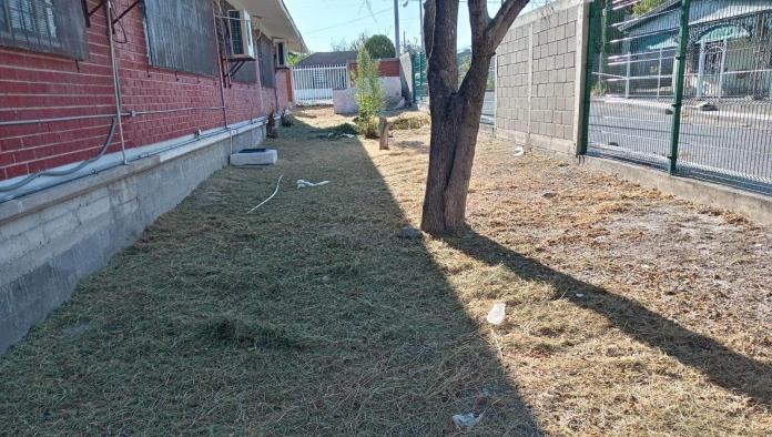 Realizan limpieza exhaustiva en Escuela Primaria Enrique Cárdenas García