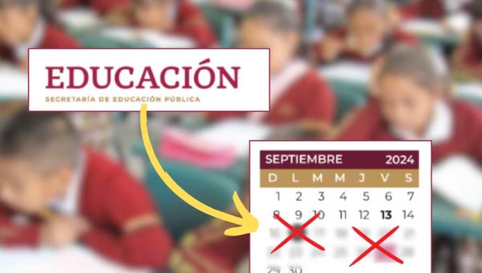 ¿DOBLE puente en Septiembre? Estos son los días que no habrá clases