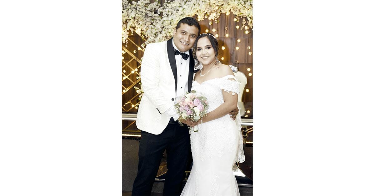 Ana y Alexis, los nuevos esposos.