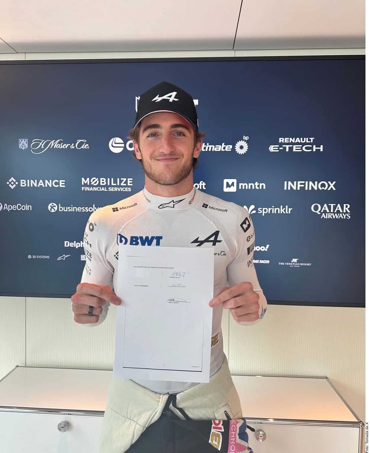 Ficha Alpine al piloto australiano Jack Doohan para 2025 