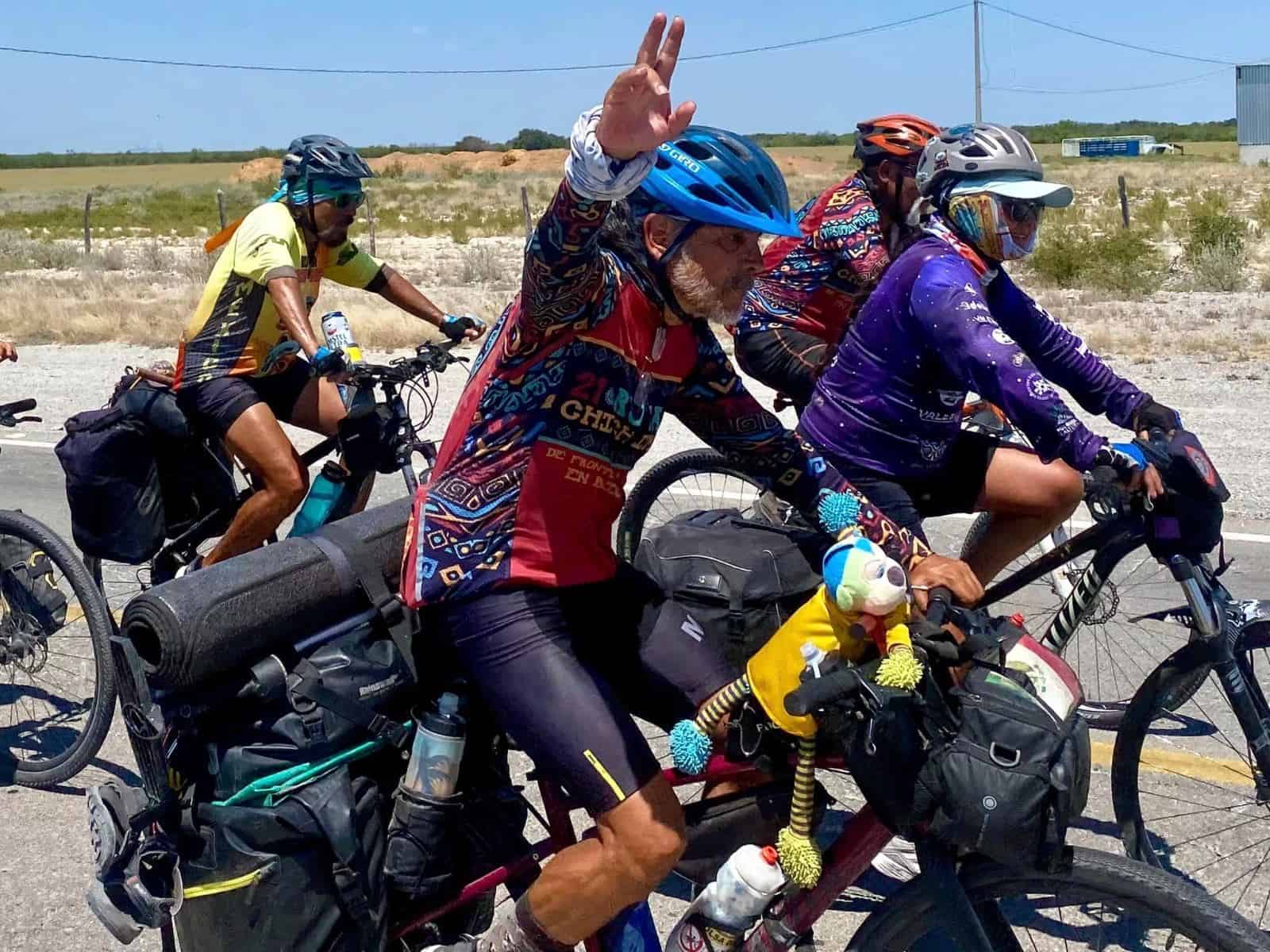 Villa Unión recibe a ciclistas de la "Ruta Chichimeca 2024"