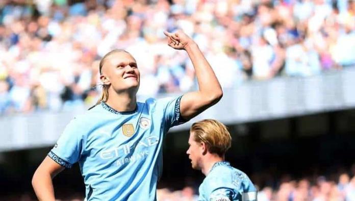 Haaland se vistió de héroe; triplete con el Manchester City