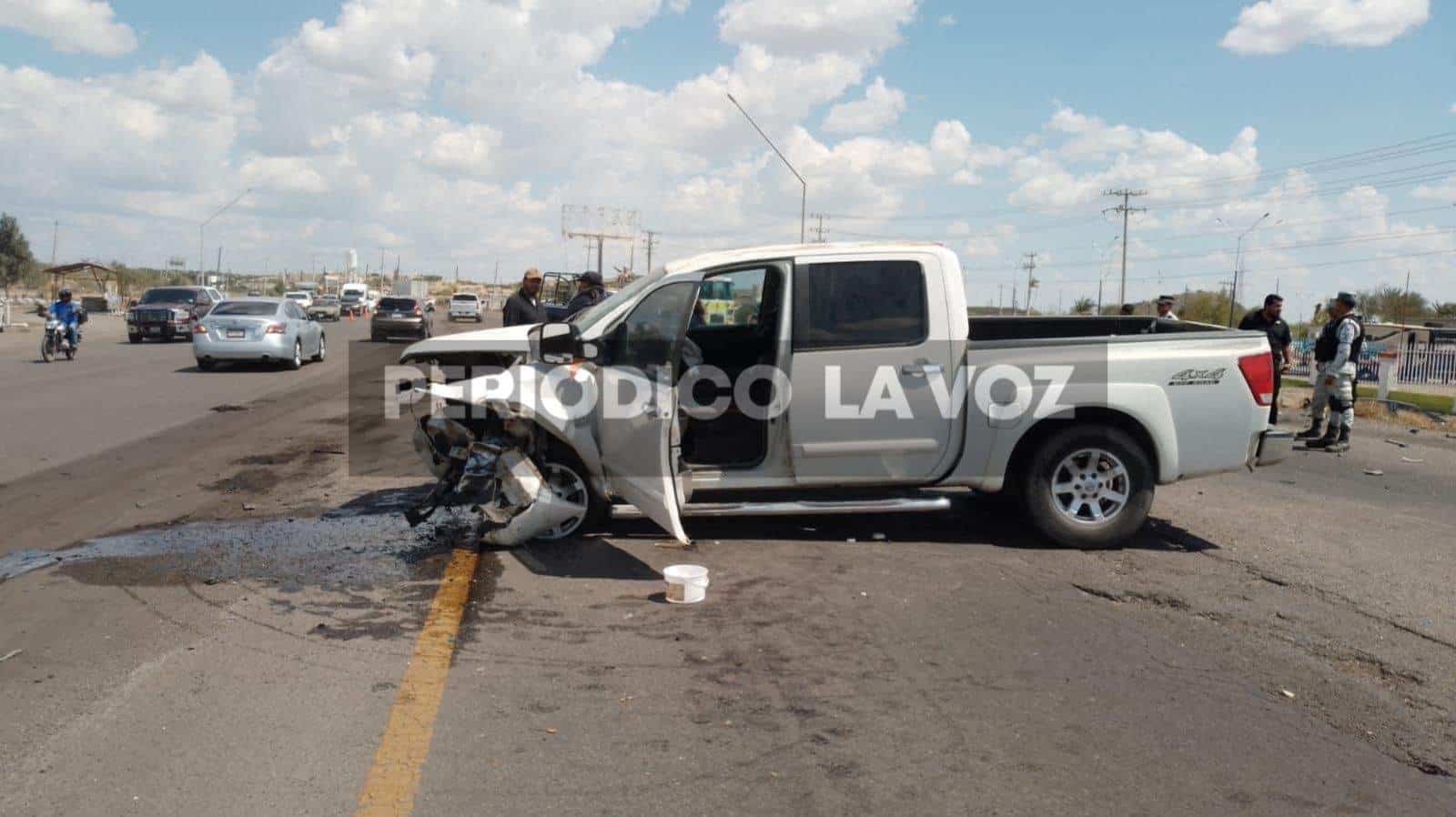 Fuerte accidente; dos heridos en Sabinas 