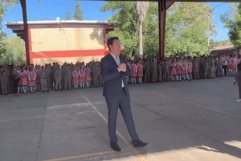 Secretario de Seguridad en Coahuila, preside inicio de ciclo escolar 2024-2025 en Múzquiz