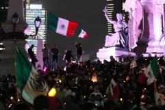 Masiva protesta en el Ángel de CDMX contra Reforma Judicial de AMLO