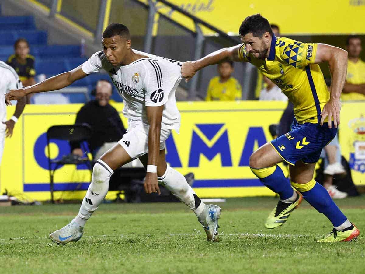 Las Palmas pone freno al Real Madrid y Kylian Mbappé