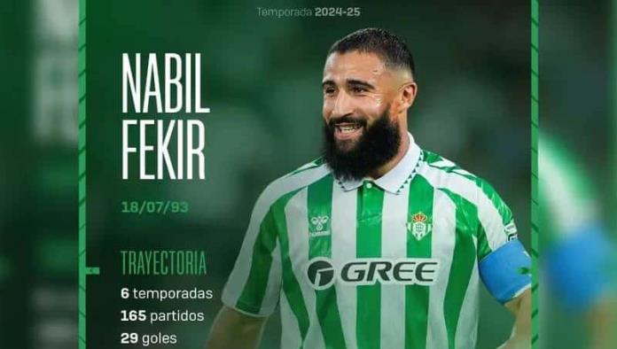 Betis deja ir a otro campeón del mundo, se despide de Nabil Fekir