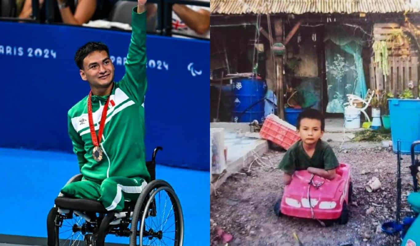 Ángel Camacho celebra su medalla de bronce