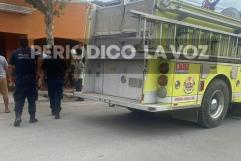 Tras incendio en vivienda se salvan inquilinos de morir calcinados