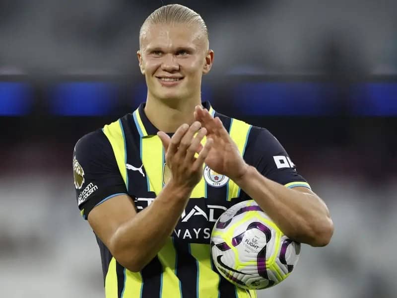Erling Haaland lleva más goles anotados en Premier League (71) que partidos jugados, 69.