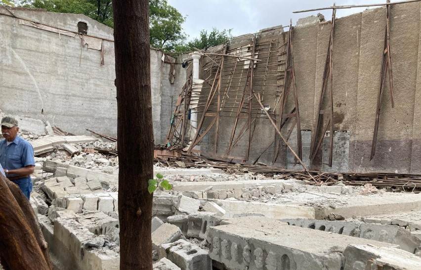 Colapsa Pared de Antiguo Cine en Zaragoza por Lluvias