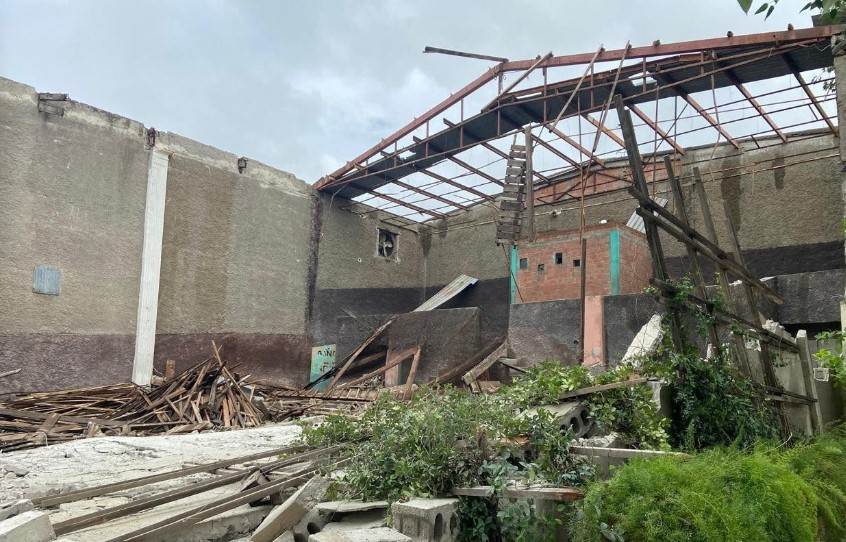 Colapsa Pared de Antiguo Cine en Zaragoza por Lluvias