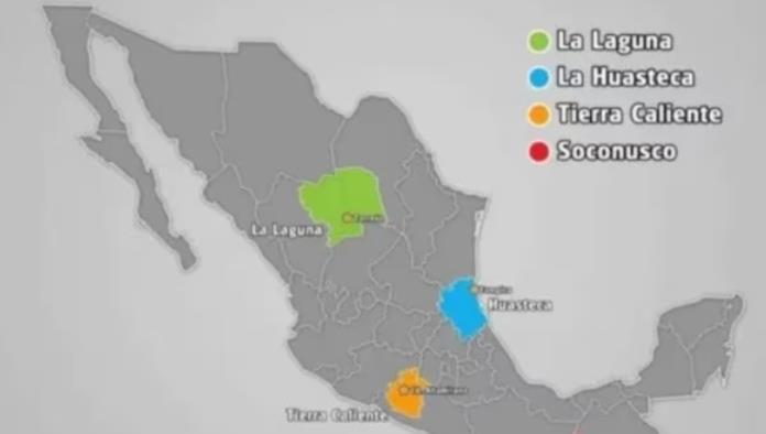 Así se llamarían los CUATRO nuevos estados propuestos en México