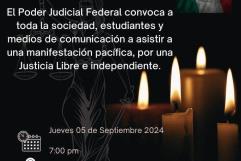 Convocan a una velada por la justicia