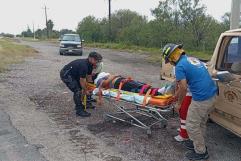 Maestra resulta herida en fuerte accidente