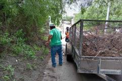 Intensifican Labores de Limpieza en Venustiano Carranza Tras Lluvias Recientes