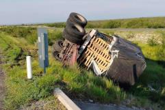 Volcadura de tráiler en carretera PREMIER segundo accidente en menos de 24 horas