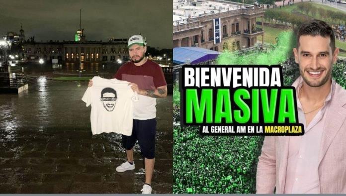 Convocan a reunión para recibir a Adrián Marcelo en Monterrey y solo va un fan