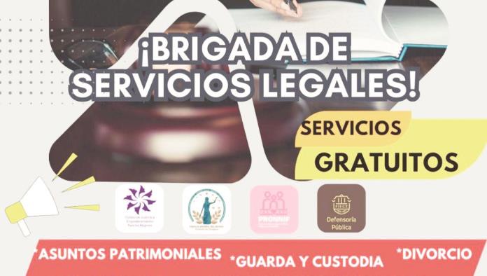 Invitan a brigada de Servicios Legales