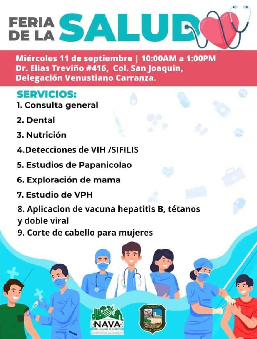 Invitan a Feria de la Salud en la delegación Venustiano Carranz