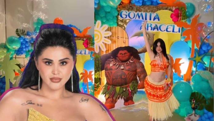 Gomita celebra cumpleaños #30 con fiesta temática de Moana