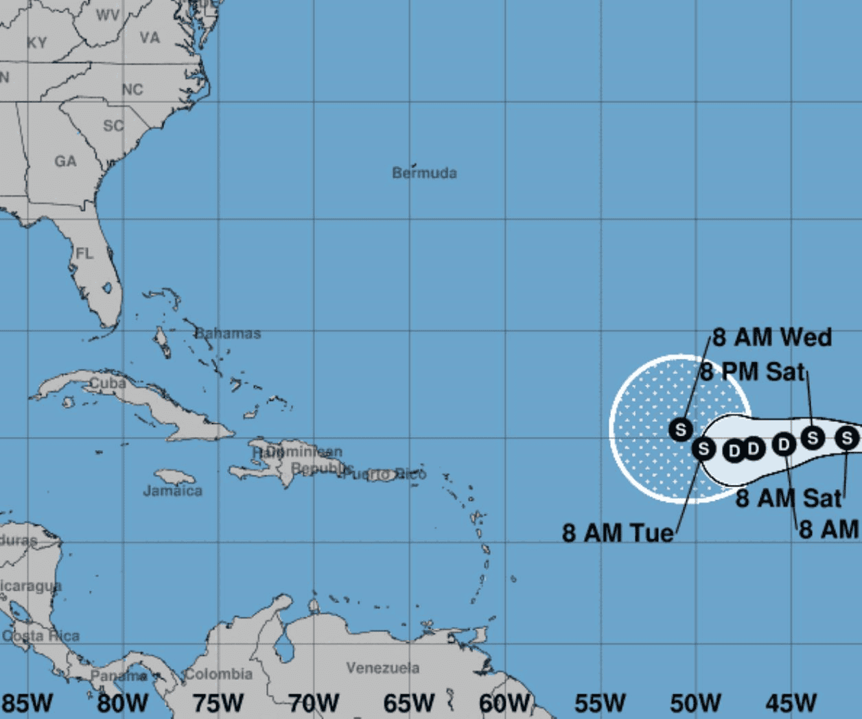 Se forma la tormenta tropical Gordon en el Atlántico