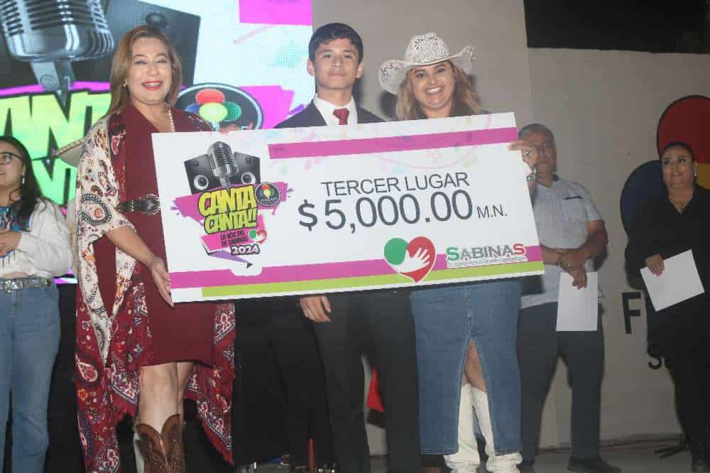 Con gran éxito concluyó concurso Canta Canta La Voz del Corazón de Sabinas