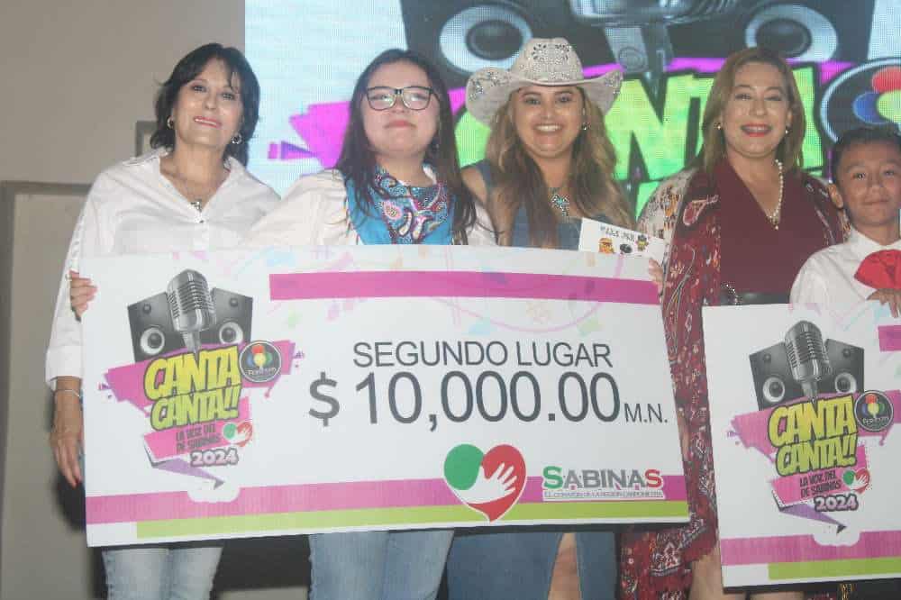 Con gran éxito concluyó concurso Canta Canta La Voz del Corazón de Sabinas