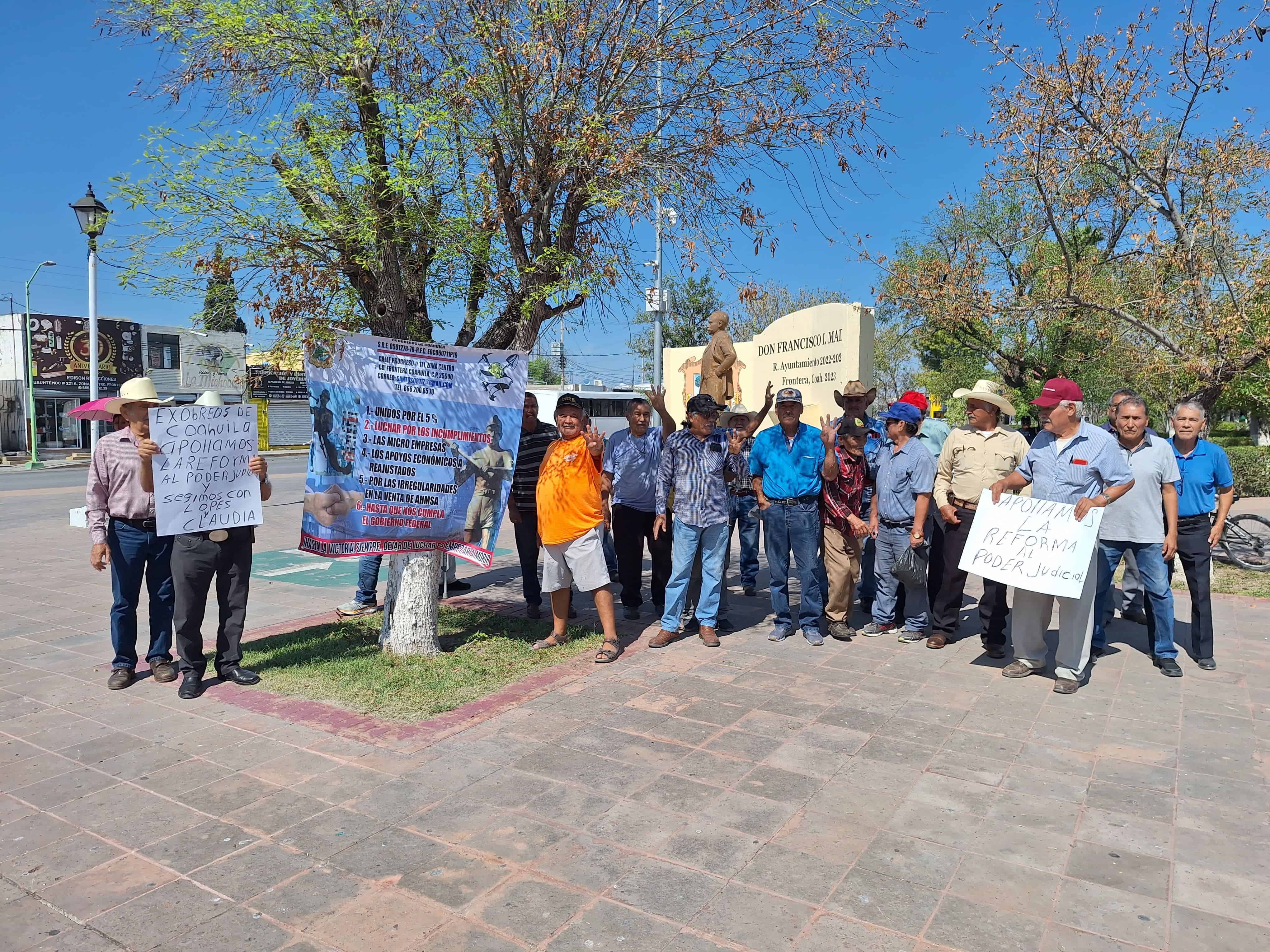 Ex Obreros de Coahuila apoyan Reforma al PJ