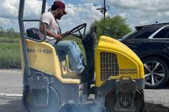 Particular tapan mega bache que provocó accidentes en la 57