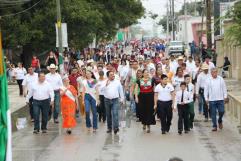 Celebran Independencia con Desfile y Ceremonia en Nava