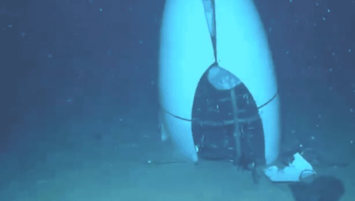 Revelan imágenes del submarino Titán en el fondo del mar