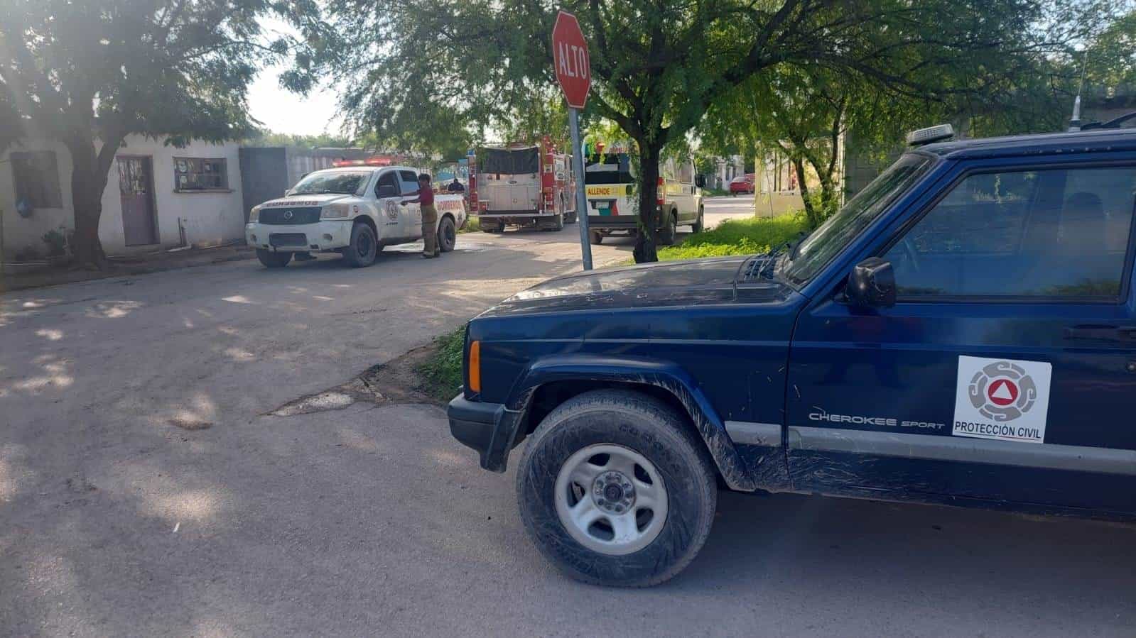 Incendio en vivienda moviliza a bomberos en Allende