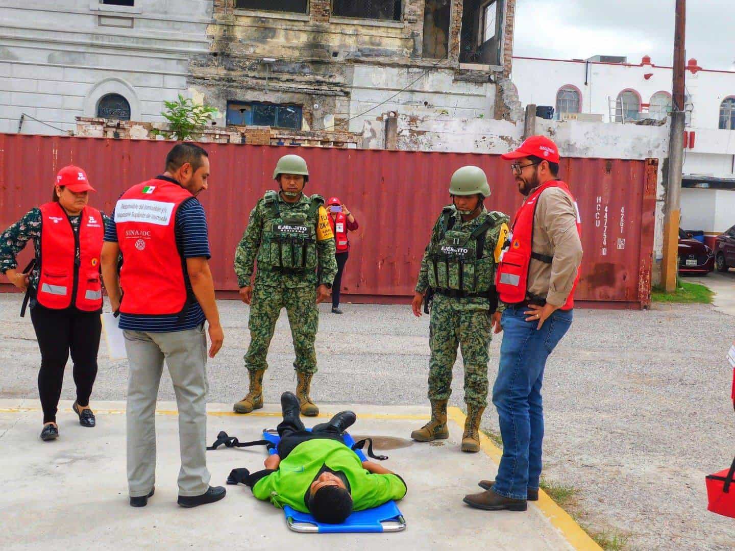 Simulacros de Protección Civil en Ciudad Acuña