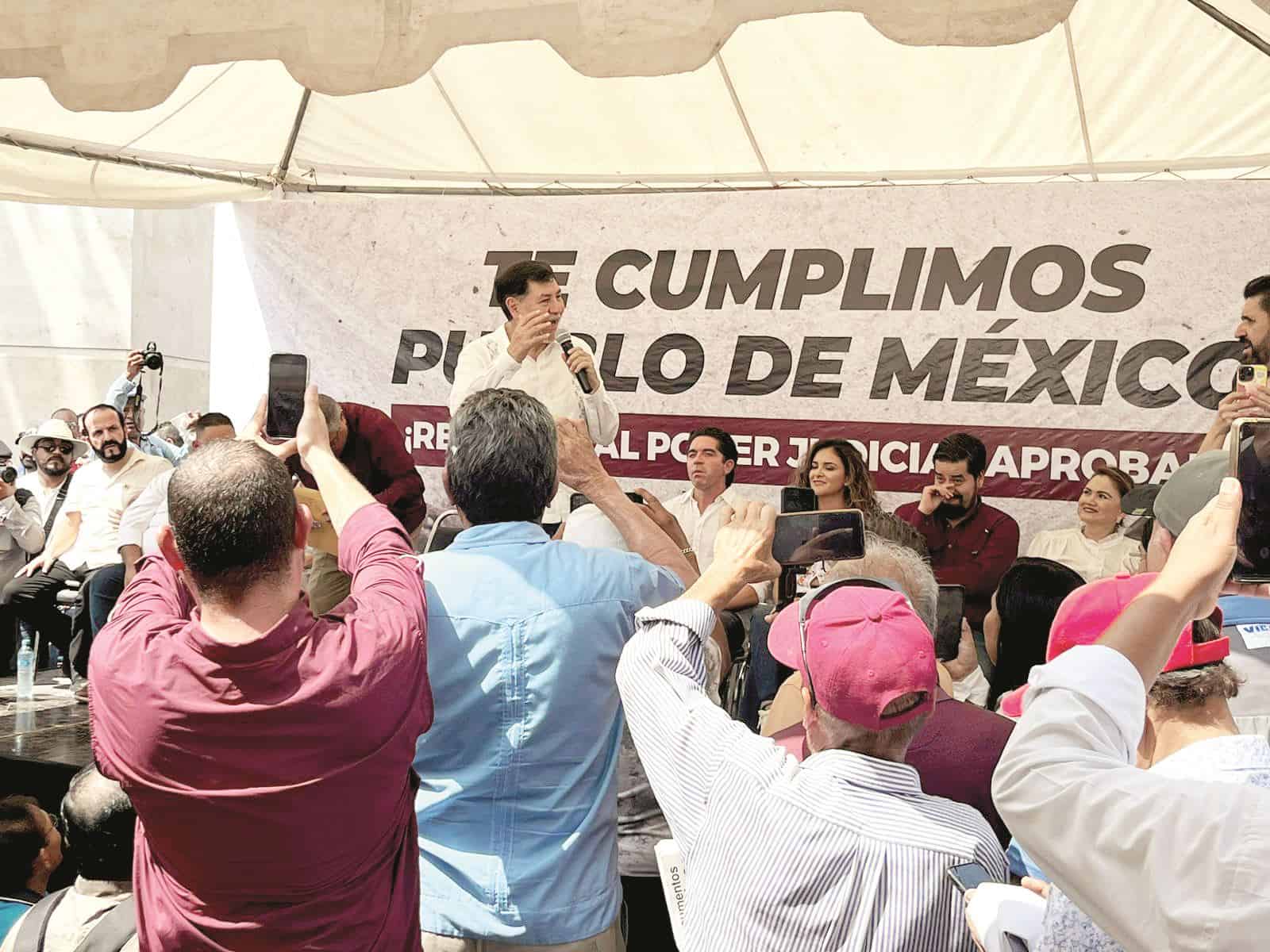 “Tenemos recursos públicos limitados y direccionados en otros rubros”, externó Gerardo Fernández Noroña.