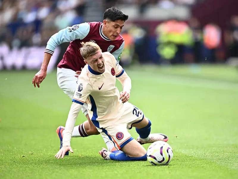 Edson Álvarez y West Ham sufren goleada del Chelsea.