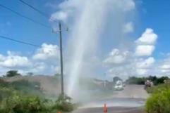 Daño a tubería general afecta abasto de agua en la región carbonífera