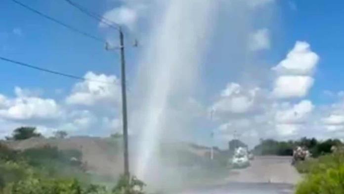 Daño a tubería general afecta abasto de agua en la región carbonífera