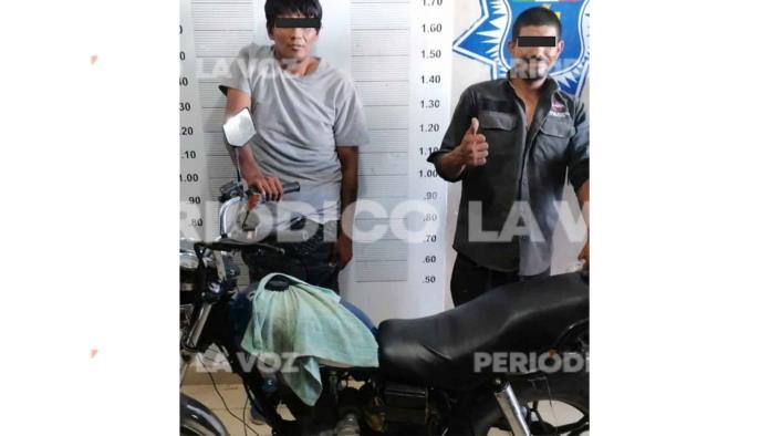 Capturan a dos ladrones tras el robo de una moto